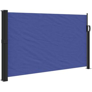 vidaXL Windscherm uittrekbaar 120x500 cm blauw