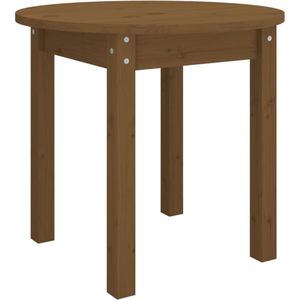 VidaXL Salontafel Ø 45x40 cm Massief Grenenhout - Honingbruin