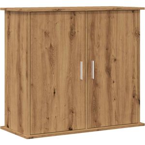 vidaXL - Aquariumstandaard - 81x36x73cm - bewerkt - hout - artisanaal - eikenkleur