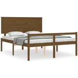 VidaXL Bedframe Massief Hout Honingbruin 5 FT King