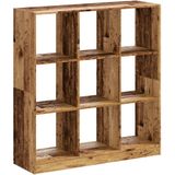 vidaXL Boekenkast 102x32x108 cm bewerkt hout oud houtkleurig