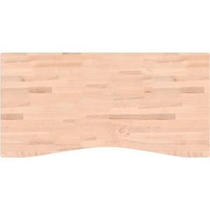 vidaXL Bureaublad 110x(50-55)x4 cm massief beukenhout