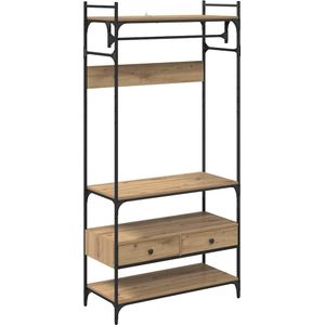 vidaXL Kledingkast met lade artisanaal eikenkleurig 89 x 39 x 184.5 cm