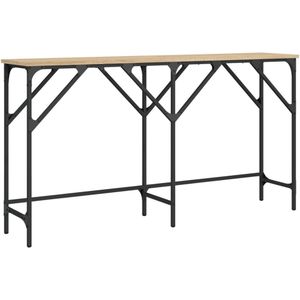 vidaXL Wandtafel 140x29x75 cm bewerkt hout sonoma eikenkleurig