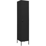 vidaXL Lockerkast 35x46x180 cm staal zwart