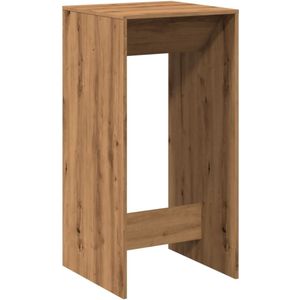 vidaXL Bartafel 51x50x103,5 cm bewerkt hout artisanaal eikenkleur