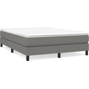 vidaXL-Boxspringframe-stof-donkergrijs-140x200-cm