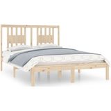 vidaXL Bedframe massief hout 135x190 cm