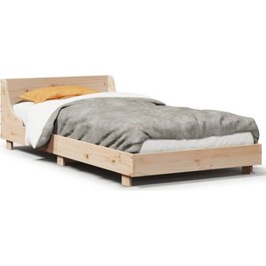 vidaXL Bedframe zonder matras massief grenenhout 75x190 cm