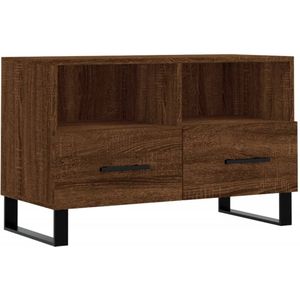 VidaXL-Tv-meubel-80x36x50-cm-bewerkt-hout-bruin-eikenkleur