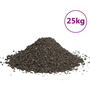 vidaXL Basaltgrind 25 kg 3-5 mm zwart