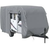 vidaXL Caravanhoes 460x250x220 cm vliesvlies grijs