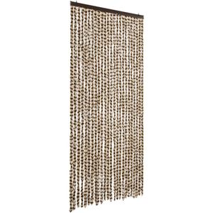 vidaXL-Vliegengordijn-100x200-cm-chenille-beige-en-bruin