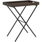 vidaXL Dienbladtafel inklapbaar 65x40x75 cm poly rattan bruin