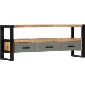 vidaXL Tv-meubel 130x30x50 cm massief mangohout