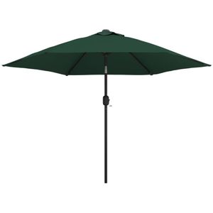 VidaXL Kantelbare Parasol met LED 3m - Groen