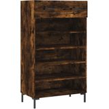 VidaXL Schoenenkast 60x35x105 cm - Bewerkt Hout - Gerookt Eikenkleurig