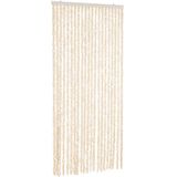 vidaXL-Vliegengordijn-90x220-cm-chenille-beige-en-wit