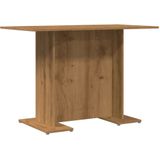 vidaXL Eettafel 110x60x75 cm bewerkt hout artisanaal eikenkleurig