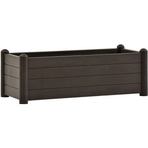 VidaXL Verhoogde Plantenbak 100x43x35 cm - PP Mokka