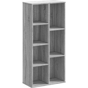 vidaXL Boekenkast 50x25x105 cm bewerkt hout grijs sonoma eikenkleurig