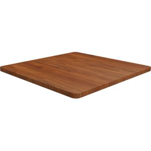 VidaXL Vierkant Tafelblad 70x70x2,5cm Behandeld Eiken Donkerbruin