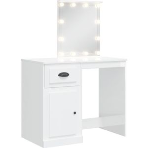 VidaXL-Kaptafel-met-LED-verlichting-90x42x132,5-cm-hoogglans-wit