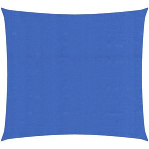 vidaXL Zonnezeil 160 g/m² vierkant 4x4 m HDPE blauw