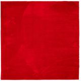 vidaXL-Vloerkleed-HUARTE-laagpolig-zacht-wasbaar-240x240-cm-rood