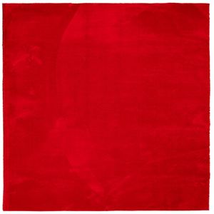 vidaXL-Vloerkleed-HUARTE-laagpolig-zacht-wasbaar-240x240-cm-rood