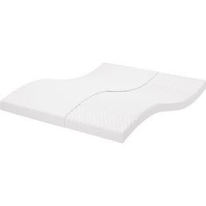 vidaXL-Schuimmatras-7-zones-hardheid-20-ILD-160x200-cm-wit