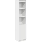 vidaXL Hoge kast 37,5x35x180 cm spaanplaat wit