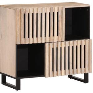 vidaXL Dressoir 80x34x75 cm massief mangohout