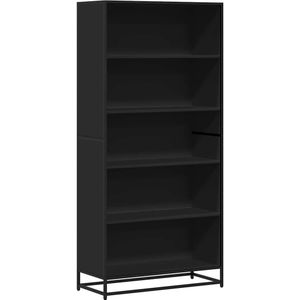 vidaXL Boekenkast 80,5x35x170,5 cm bewerkt hout zwart