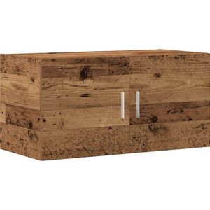 vidaXL - Wandkastx39x40 - cm - bewerkt - hout - oud - houtkleurig