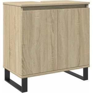 vidaXL Badkamerkast 58x33x60 cm bewerkt hout sonoma eikenkleurig