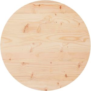 vidaXL-Tafelblad-rond-Ø50x3-cm-massief-grenenhout