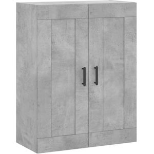 vidaXL Wandkast 69,5x34x90 cm bewerkt hout betongrijs