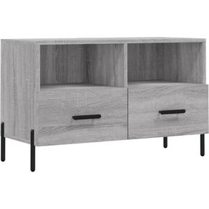 VidaXL Tv-meubel 80x36x50 cm Bewerkt Hout Grijs Sonoma Eiken