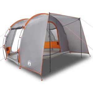 vidaXL Autotent 2-persoons waterdicht grijs en oranje