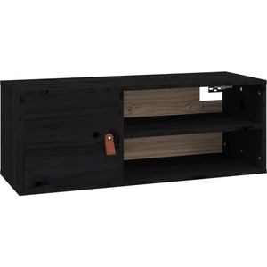 vidaXL-Wandkast-80x30x30-cm-massief-grenenhout-zwart