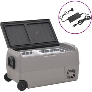 vidaXL-Koelbox-met-wielen-en-adapter-36-L-PP-en-PE-zwart-en-grijs