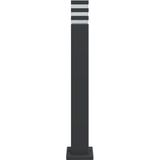 vidaXL Vloerlampen voor buiten 80 cm aluminium zwart