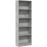 vidaXL Boekenkast 60x24x176 cm bewerkt hout betongrijs