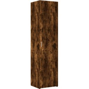 vidaXL Hoge kast 45x42,5x185 cm bewerkt hout gerookt eikenkleurig