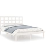 vidaXL-Bedframe-massief-hout-wit-120x200-cm