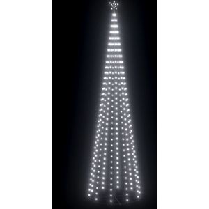 vidaXL Kegelkerstboom 752 koudwitte LED's 160x500 cm