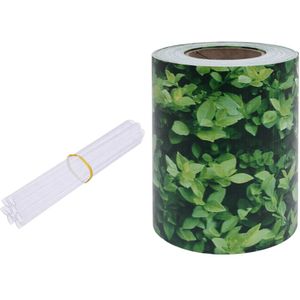 vidaXL Tuinscherm 35x0,19 m PVC groen