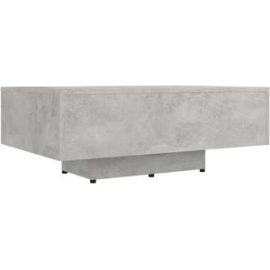 vidaXL Salontafel 85x55x31 cm spaanplaat betongrijs