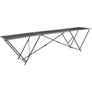 vidaXL Behangtafel inklapbaar 300x60x78 cm MDF en aluminium